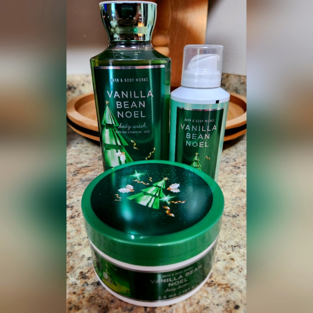 NEW Bath & Body Works VANILLA BEAN NOEL Body Set
